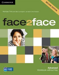 face2face Advanced Workbook without Answer Key cena un informācija | Svešvalodu mācību materiāli | 220.lv