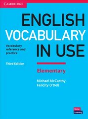 English Vocabulary in Use Elementary Book with Answers цена и информация | Пособия по изучению иностранных языков | 220.lv