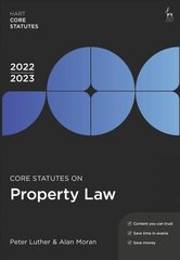 Core Statutes on Property Law 2022-23 7th edition cena un informācija | Ekonomikas grāmatas | 220.lv