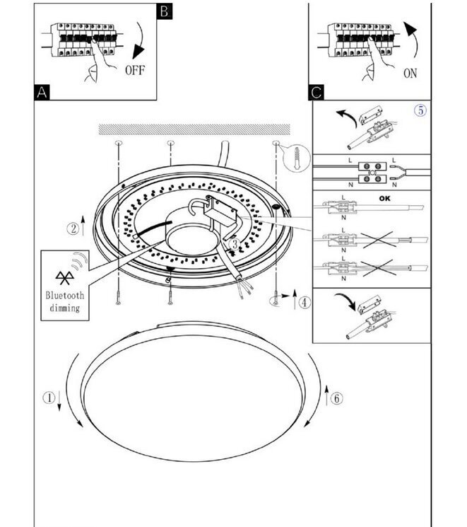 Griestu lampa Eglo Giron 97528 цена и информация | Griestu lampas | 220.lv