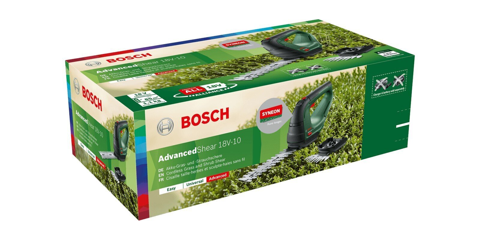 Bosch Advanced Shear 18V-10 cena un informācija | Dzīvžogu un zāles šķēres | 220.lv