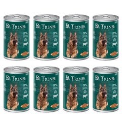 Кусочки говядины в соусе Dr. Trend для взрослых собак всех пород, 8 х 1250 г цена и информация | Консервы для собак | 220.lv