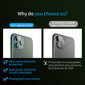 Elastīga rūdīta stikla objektīva plēve iPhone 11 цена и информация | Ekrāna aizsargstikli | 220.lv