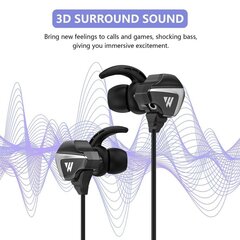 Spēļu austiņas ar 3D stereo skaņu un noņemamu mikrofonu - Wintory M31 Black cena un informācija | Austiņas | 220.lv