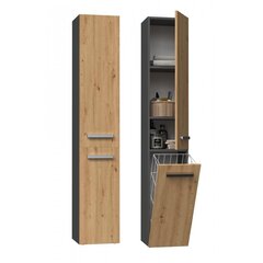 Шкаф для ванной комнаты NEL IV, коричневый цвет цена и информация | Шкафчики для ванной | 220.lv