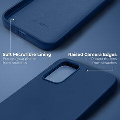 Moozy Lifestyle telefona vāciņš saderīgs ar Xiaomi 12 Pro – augstvērtīga silikona apvalks ar matētu virsmu un mīkstu mikrošķiedras oderi, Pusnakts zils cena un informācija | Telefonu vāciņi, maciņi | 220.lv