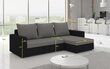Universāls stūra dīvāns Livio pelēks/melns цена и информация | Stūra dīvāni | 220.lv