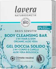 Cietās ziepes 2in1 ķermenim un matiem Basis Sensitiv (Body Clean sing Bar) 50 g cena un informācija | Lavera Smaržas, kosmētika | 220.lv