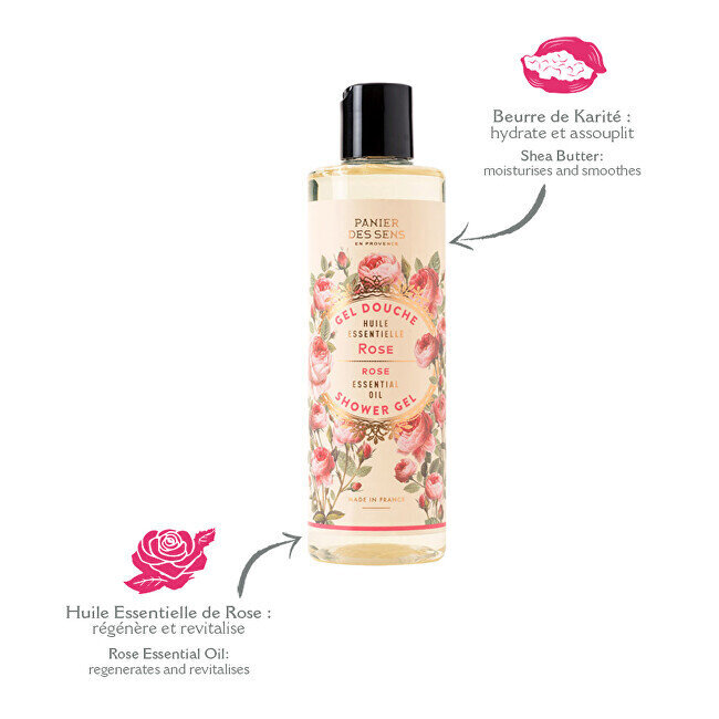 Panier des sens Rejuvenating Rose (dušas želeja) 250 ml cena un informācija | Dušas želejas, eļļas | 220.lv