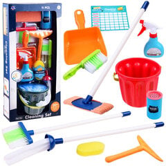 Tīrīšanas komplekts, spainis, slota, birste ZA3846 cena un informācija | Rotaļlietas meitenēm | 220.lv
