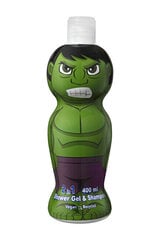 Hulk Avengers 1D (dušas želeja un šampūns) 400 ml cena un informācija | Dušas želejas, eļļas | 220.lv