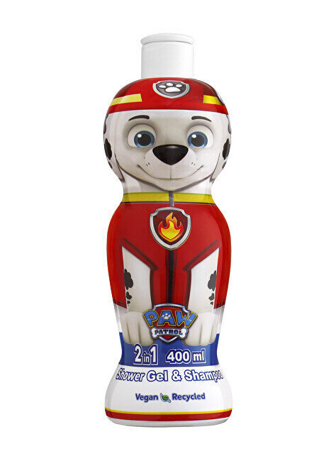 Marshall Paw Patrol 1D dušas želeja un šampūns (Shower Gel & Shampoo) 400 ml цена и информация | Dušas želejas, eļļas | 220.lv