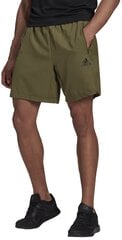 Мужские спортивные шорты Adidas M Wv Short HC6856 HC6856/2XL, зеленые цена и информация | Мужские шорты | 220.lv