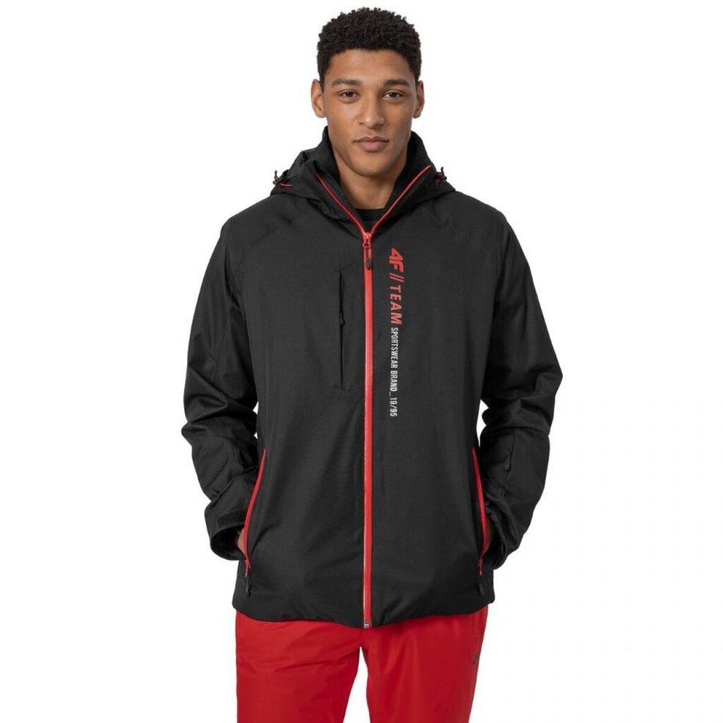 Slēpošanas jaka 4F M" H4Z22 KUMN003 10S, melna цена и информация | Vīriešu slēpošanas apģērbs | 220.lv