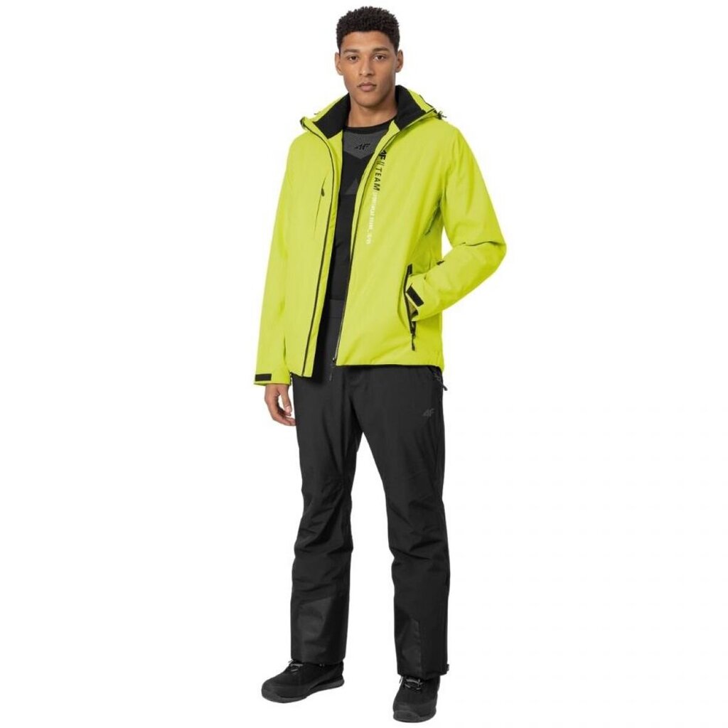 Slēpošanas jaka 4F H4Z22 KUMN003 45S, dzeltena S" cena un informācija | Vīriešu slēpošanas apģērbs | 220.lv
