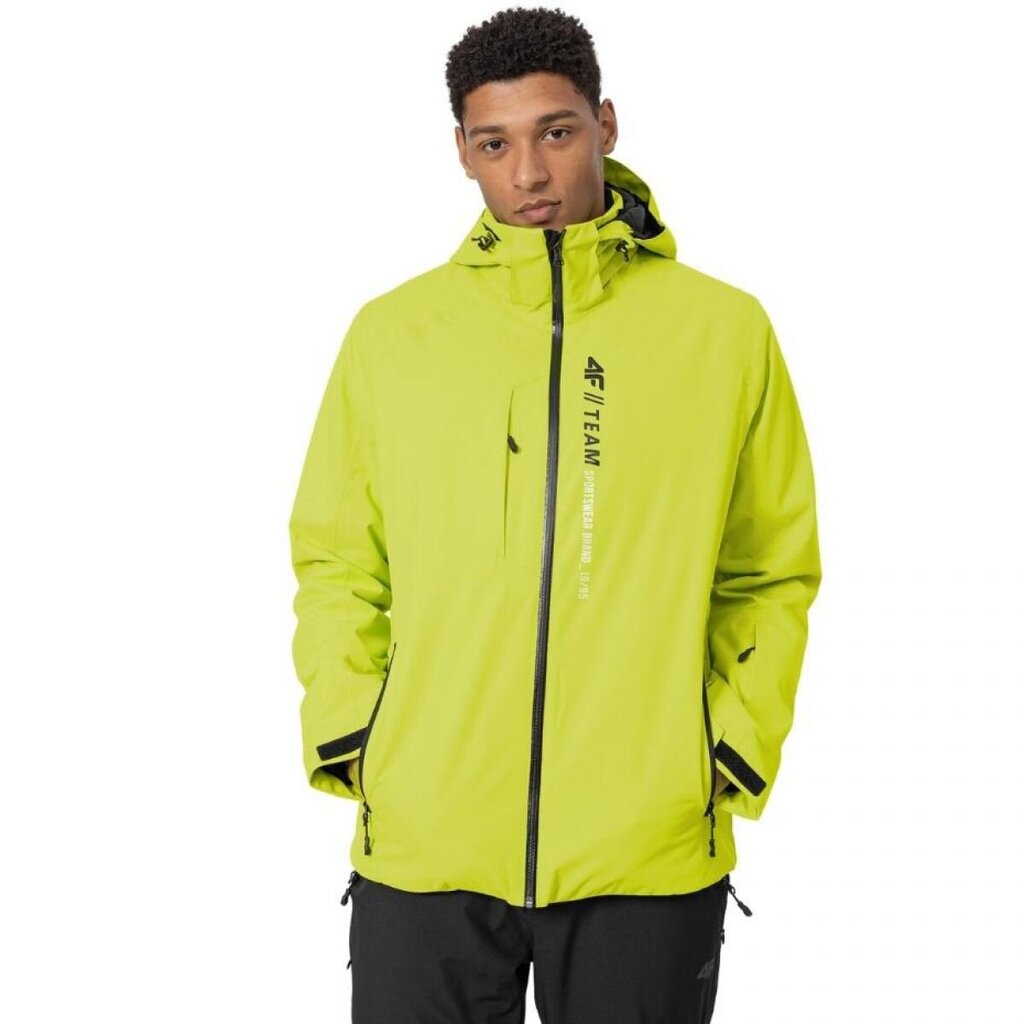 Slēpošanas jaka 4F H4Z22 KUMN003 45S, dzeltena S" cena un informācija | Vīriešu slēpošanas apģērbs | 220.lv