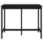 Bāra galds vidaXL (140x80x110 cm), melns cena un informācija | Virtuves galdi, ēdamgaldi | 220.lv