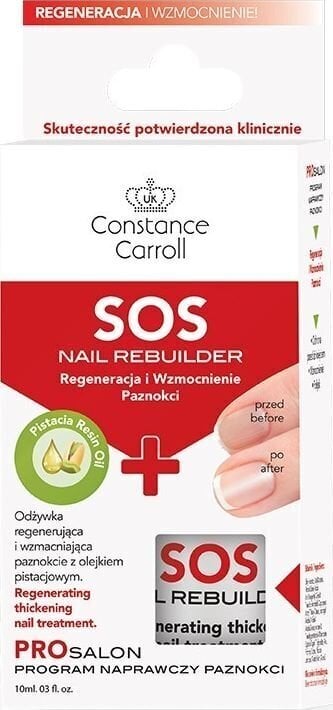 Serums nagu stiprināšanai Constance Carroll Nail Care SOS Nail Rebuilder, 10 ml цена и информация | Nagu lakas, stiprinātāji | 220.lv