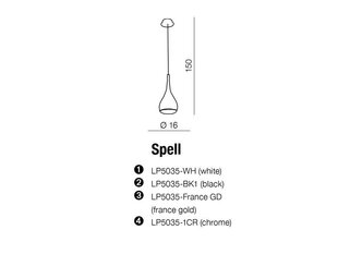 Piekaramā lampa AZzardo Spell AZ0288 cena un informācija | Piekaramās lampas | 220.lv