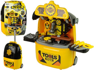 Набор игрушечных колесных инструментов для мальчиков Lean Toys, желтый цена и информация | Игрушки для мальчиков | 220.lv