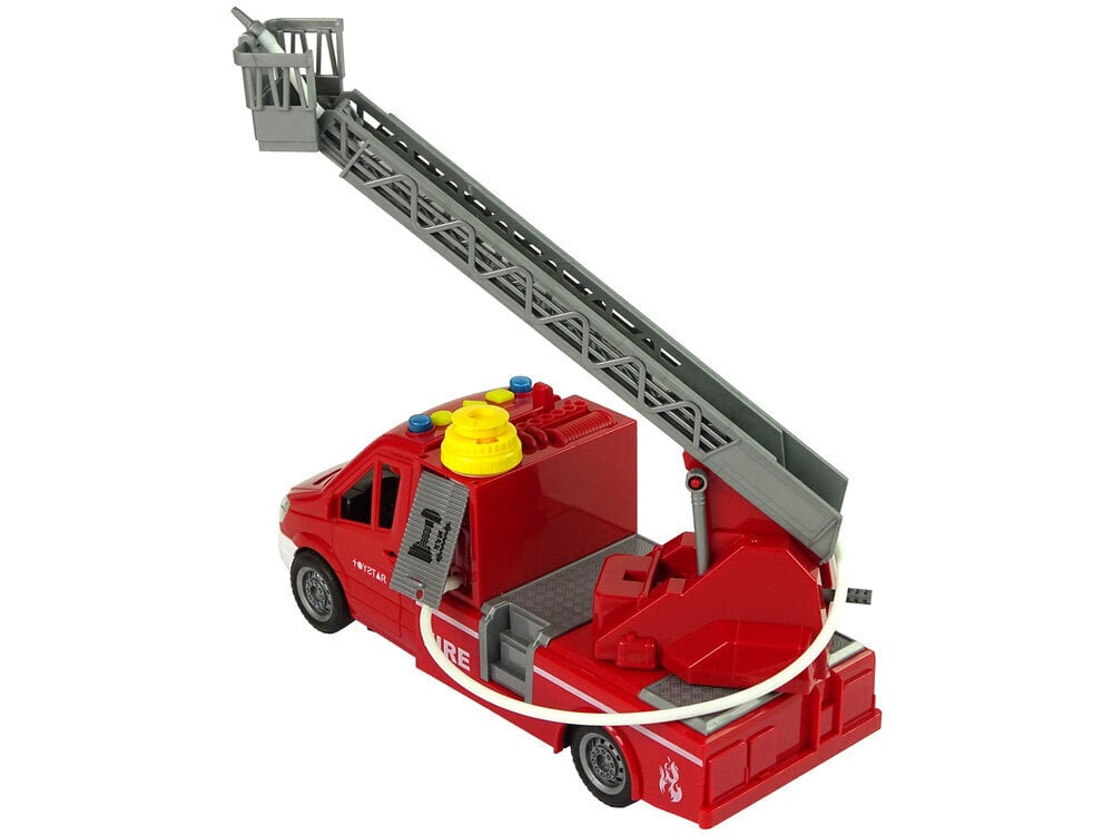 Rotaļu ugunsdzēsēju mašīna zēniem Lean Toys, sarkana cena un informācija | Rotaļlietas zēniem | 220.lv