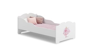 Gulta ADRK Furniture Ximena Ballerina, 140x70 cm, balta cena un informācija | Bērnu gultas | 220.lv