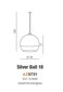 Piekaramā lampa AZzardo Silver ball AZ0731 цена и информация | Piekaramās lampas | 220.lv