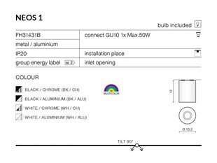 Griestu lampa AZzardo Neos AZ0606 cena un informācija | Griestu lampas | 220.lv