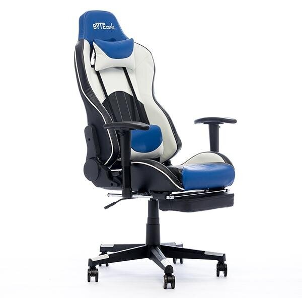 Masāžas spēļu krēsls ByteZone Dolce Gaming Chair, melnzils cena un informācija | Biroja krēsli | 220.lv