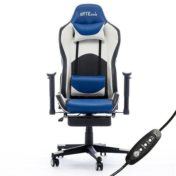 Masāžas spēļu krēsls ByteZone Dolce Gaming Chair, melnzils cena un informācija | Biroja krēsli | 220.lv