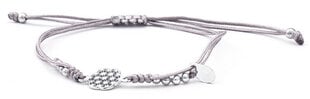 Beneto Стильный серый темляк кабала браслет Mandala AGB562 цена и информация | Браслеты | 220.lv