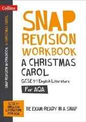 Christmas Carol: AQA GCSE 9-1 English Literature Workbook: Ideal for Home Learning, 2022 and 2023 Exams цена и информация | Книги для подростков  | 220.lv