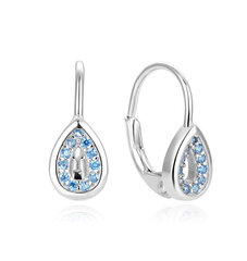 Модные серебряные серьги с голубыми цирконами Beneto AGUC1294DL цена и информация | Серебряный кулон | 220.lv