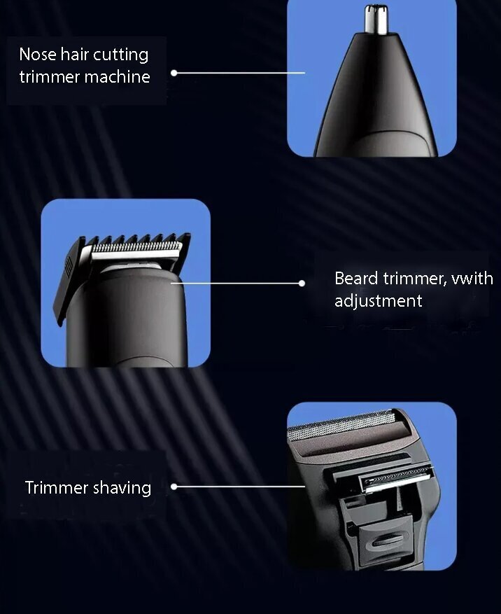 3in1 Epilators, matu/bārdas griešanas mašīna цена и информация | Matu griežamās mašīnas | 220.lv