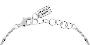 La Petite Story Trīskrāsu tērauda rokassprādze Infinity ar krustu LPS05AQA02 cena un informācija | Rokassprādzes | 220.lv
