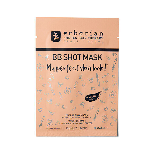 BB Shot Mask (Face Sheet Mask) 14 g цена и информация | Sejas maskas, acu maskas | 220.lv