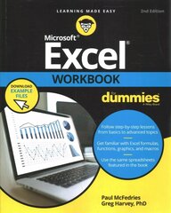 Excel Workbook For Dummies, 2nd Edition 2nd Edition cena un informācija | Ekonomikas grāmatas | 220.lv