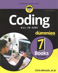 Coding All-In-One For Dummies, 2nd Edition 2nd Edition cena un informācija | Ekonomikas grāmatas | 220.lv