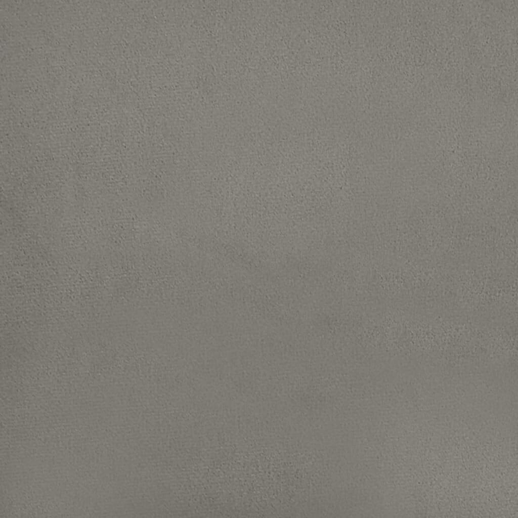 Gultas rāmis vidaXL (90x200 cm), gaiši pelēks cena un informācija | Gultas | 220.lv