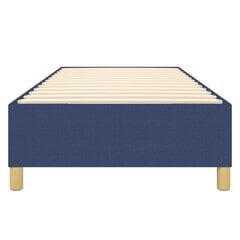 Atsperu gultas rāmis vidaXL (90x190 cm), zils cena un informācija | Gultas | 220.lv