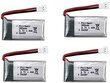 4 gabali 3.7v 380mAh uzlādējams Li-Po akumulators Hubsan X4 H107c H107d H107L, Syma X11 X11C, HS170 HS170C Rc kvadrikopteram cena un informācija | Smart ierīces un piederumi | 220.lv