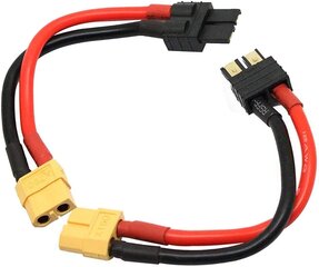 Разъем силиконовый кабель адаптер совместим с Traxxas RC LiPO NiMH ESC, зарядное устройство, 10 см, 2 шт. 12AWG с XT60 цена и информация | Smart устройства и аксессуары | 220.lv