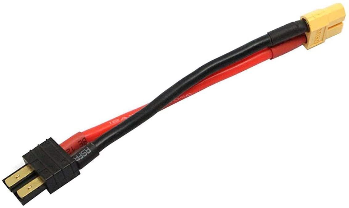 2 gabali 12AWG ar XT60Silikona kabeļa adapteris, saderīgs ar Traxxas RC LiPO NiMH ESC lādētāju, 10CM cena un informācija | Smart ierīces un piederumi | 220.lv