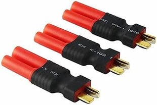 3 gabali Deans T-Plug Male HXT 4mm adapteris bezvadu RC LiPo akumulatora savienotājs cena un informācija | Smart ierīces un piederumi | 220.lv