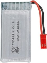 2 gabali 3.7V 1800mAh 25C li-po akumulators ar JST kontaktdakšu JJRC H11D H11C HQ898B kvadrikopteram RC helikopteram cena un informācija | Smart ierīces un piederumi | 220.lv