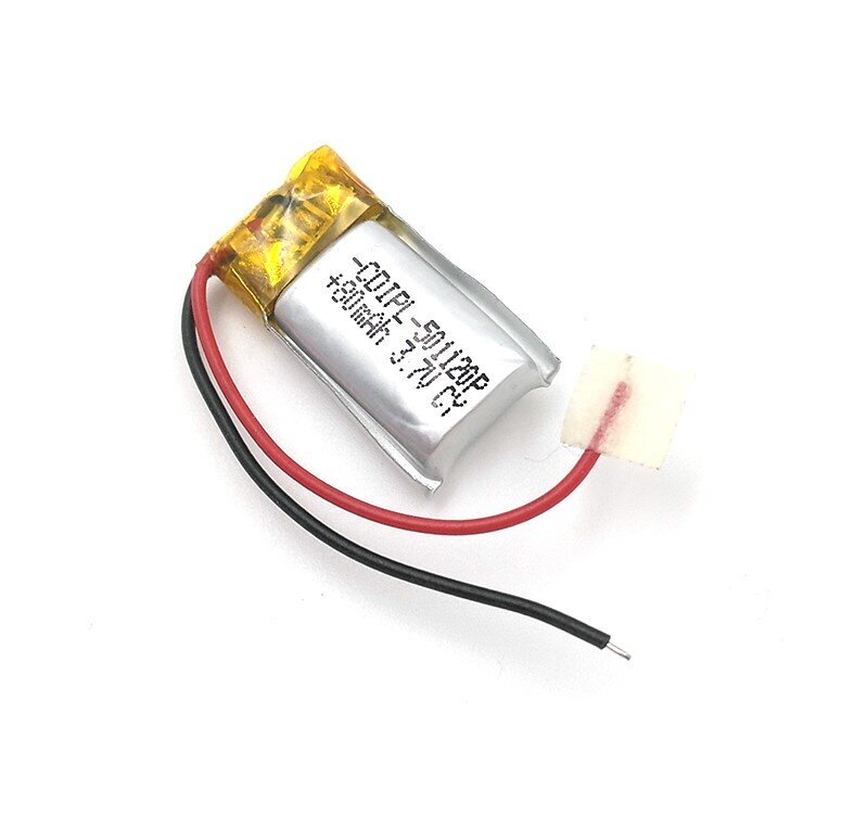 1 gab. uzlādējams lipo akumulators 501220 (3.7v, 80mAh Lipo) uzlādējamam portatīvajam video tālrunim mp3 mp4 LED gaisma GPS cena un informācija | Smart ierīces un piederumi | 220.lv