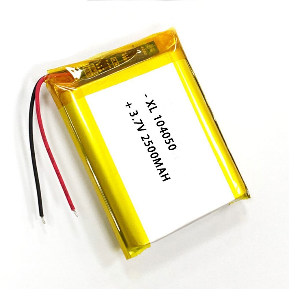 1 gab. uzlādējams Lipo akumulators 104050 (3,7 V, 2500 mAh Lipo) Bluetooth austiņām, viedpulksteņiem, kases aparātiem, medicīnas instrumentiem un citām portatīvajām ierīcēm cena un informācija | Smart ierīces un piederumi | 220.lv