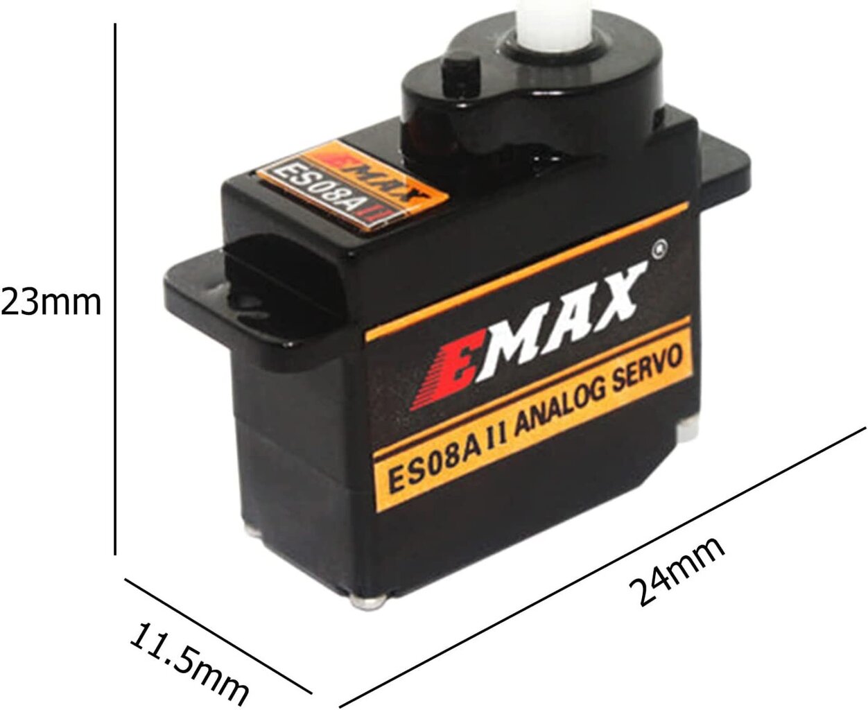EMax ES08A II 8.6g plastmasas pārnesumu analogais servo ar 15T rokas kronšteinu komplekts rezerves daļām Axial SCX24 RC auto modeļiem cena un informācija | Smart ierīces un piederumi | 220.lv