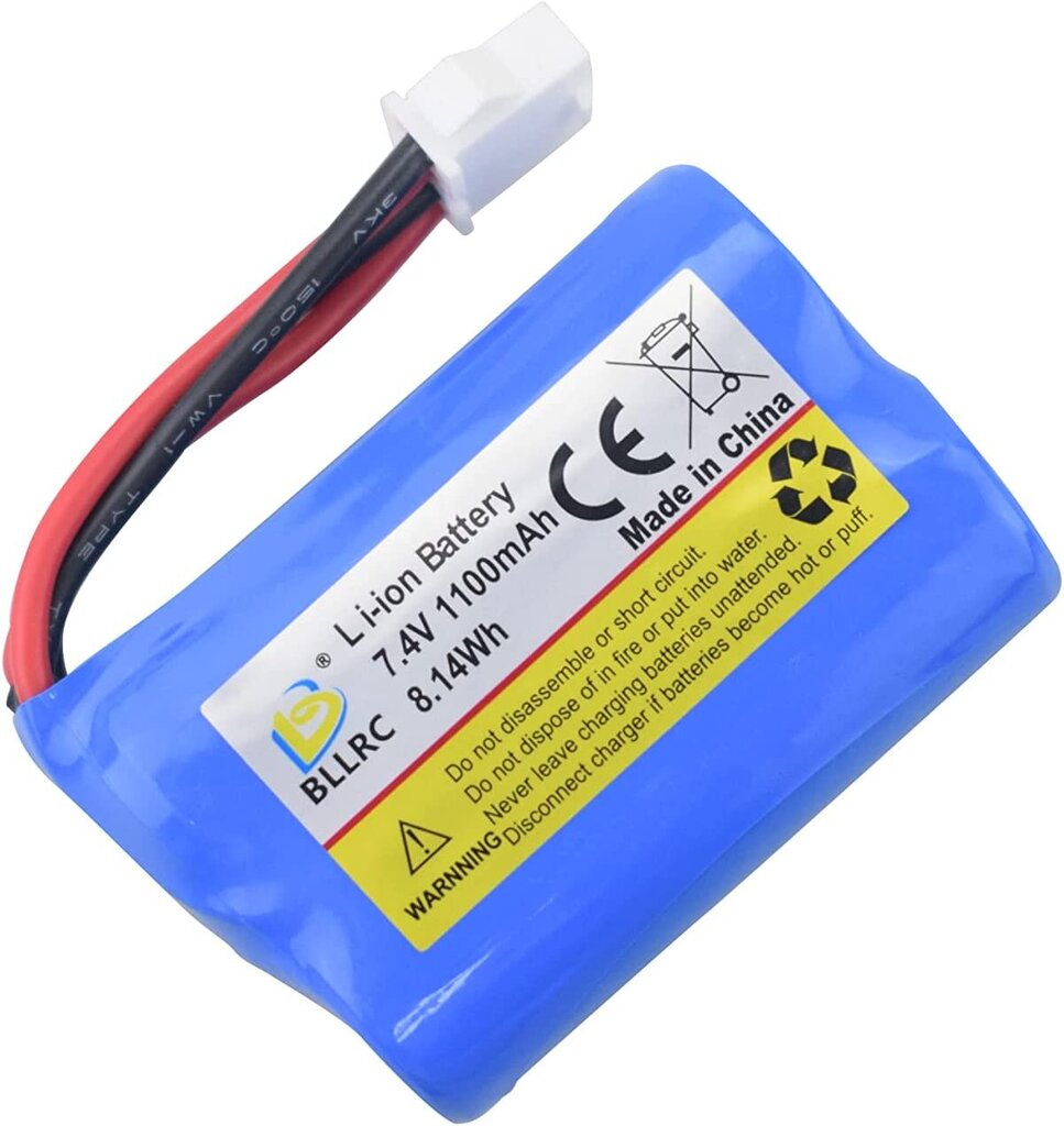 1 gab. 7.4V 1100mAh Lipo akumulators BLLRC L100 HONGXUNJIE HJ808 tālvadības pults laivu piederumiem RC rotaļu laivas ātrgaitas tālvadības pults cena un informācija | Akumulatori | 220.lv