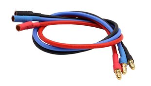 Удлинитель кабеля 16AWG «банан» 3,5 мм для RC бесщеточный двигатель ESC, 30 см, 3 шт. цена и информация | Авто принадлежности | 220.lv